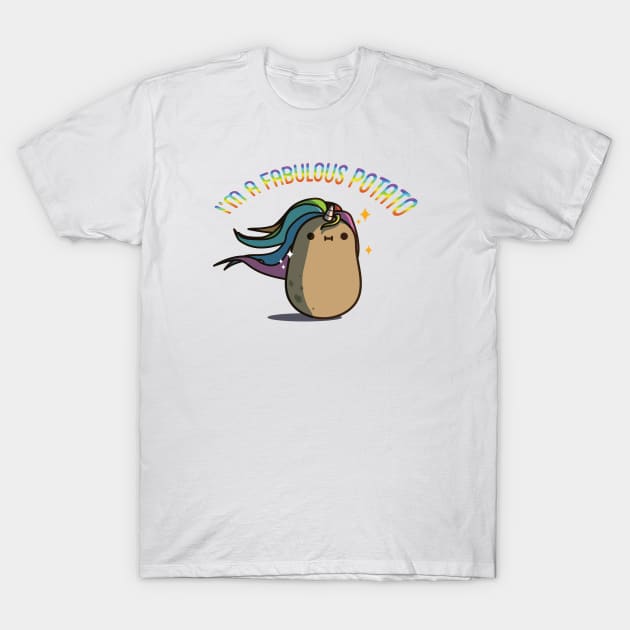 Unitato or Unicorn ft Potato T-Shirt by clgtart